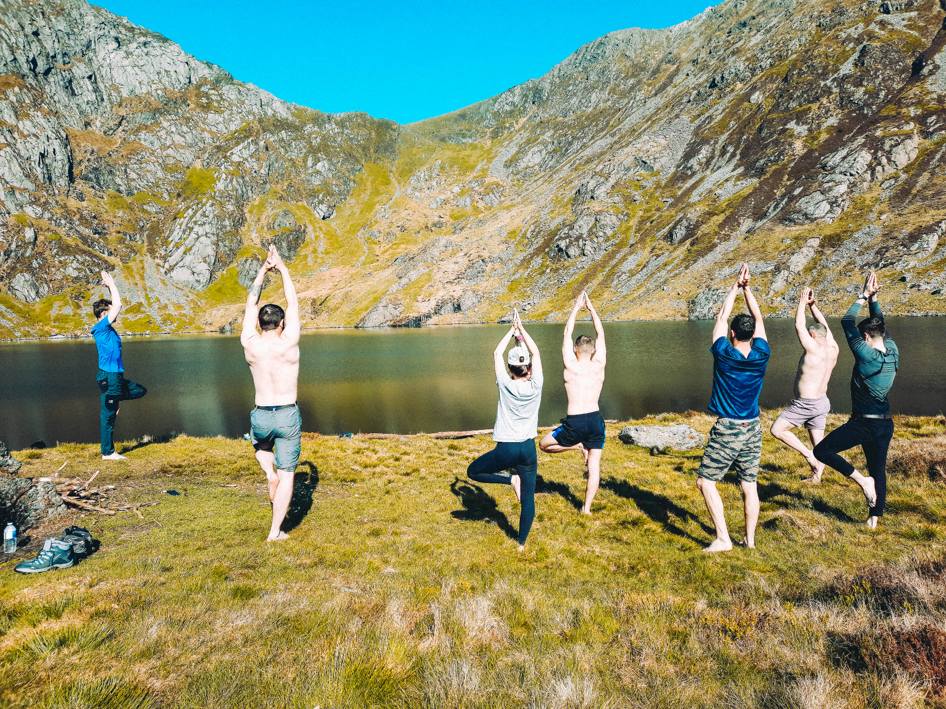 Outdoor kettlebell training